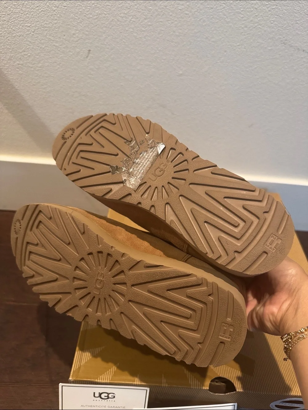 UGG Chestnut Suede Mid-Calf Shearling-Lined Boots